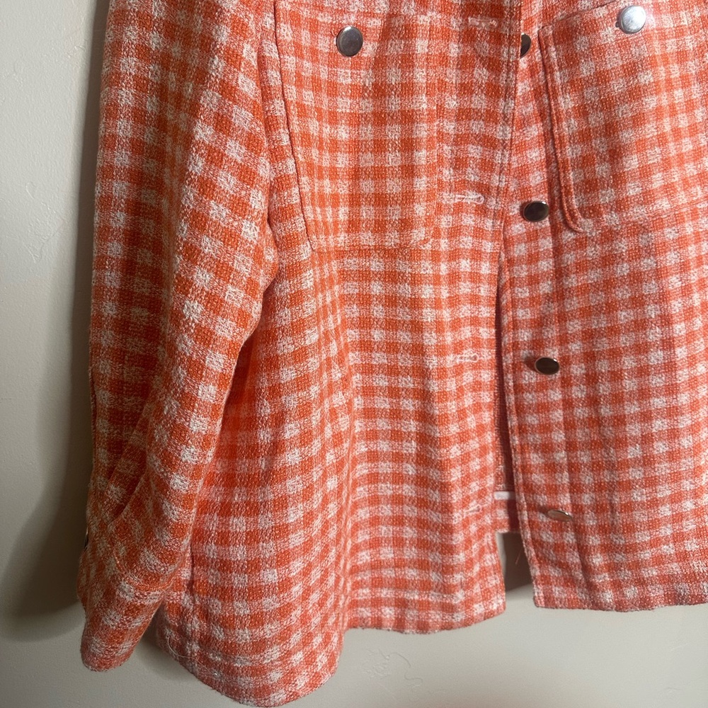 Zara Gingham Checkered Shacket - image 4